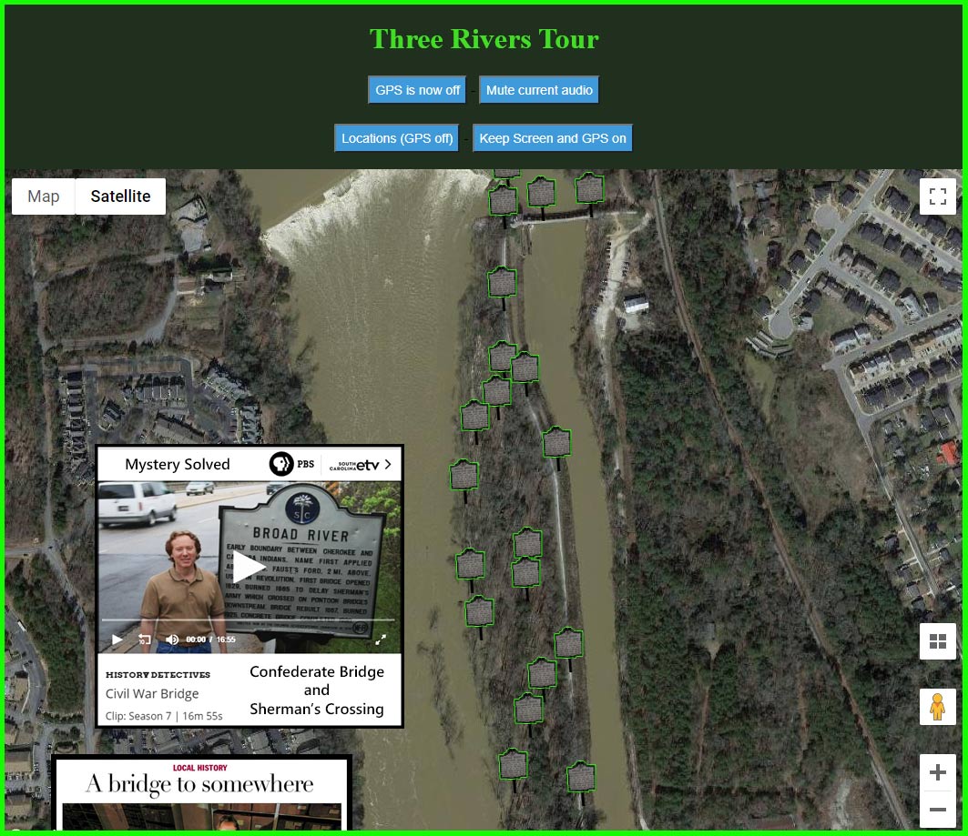Three Rivers Tour Web app